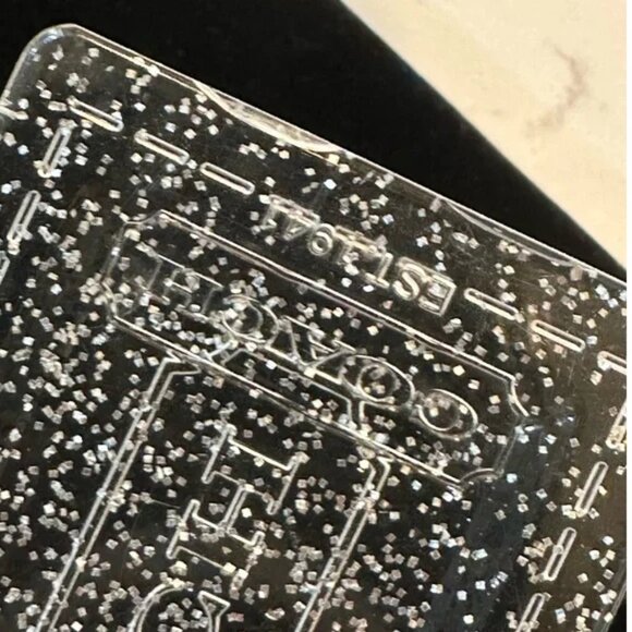 Coach Poppy XL Glitter Black hang tag GUC - Picture 1 of 6